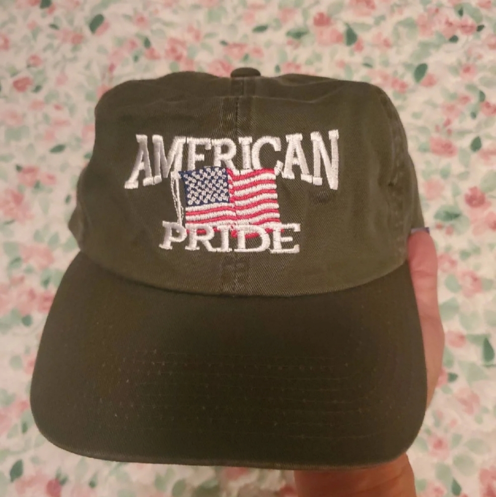 Patriotic Army Green Hat
